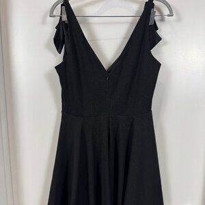 Lulu's V Neck Fit & Flare Dress